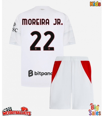 AC Milan Diego Moreira #22 Replica Away Stadium Kit for Kids 2026-27 Short Sleeve (+ pants)